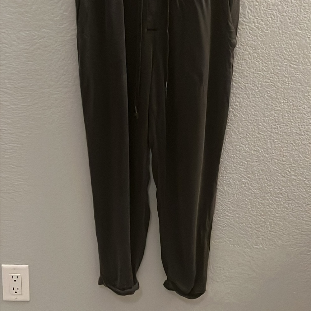 Free People Raving Rayon Utility Romper Washed Black Jumpsuit Size Small - Picture 5 of 8